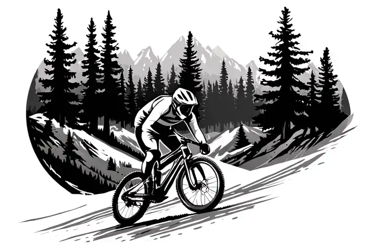 Mountain Mtb Trail Forest Heartbeat Line Love Road Free Jump Full Face Helmet