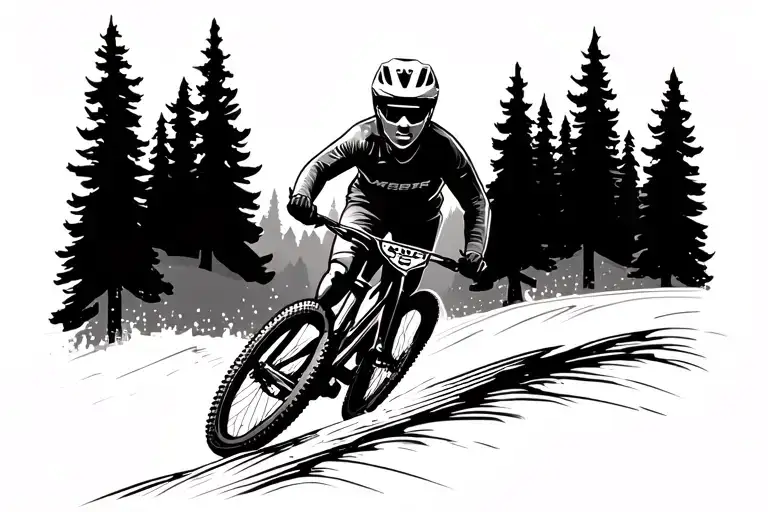 Mountain Mtb Trail Forest Heartbeat Line Love Road Free Jump Full Face Helmet Downhill Rider