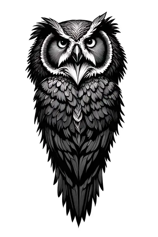 Bear And Raven And Owl