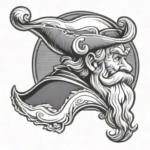 Santa Claus In Cowboy Hat