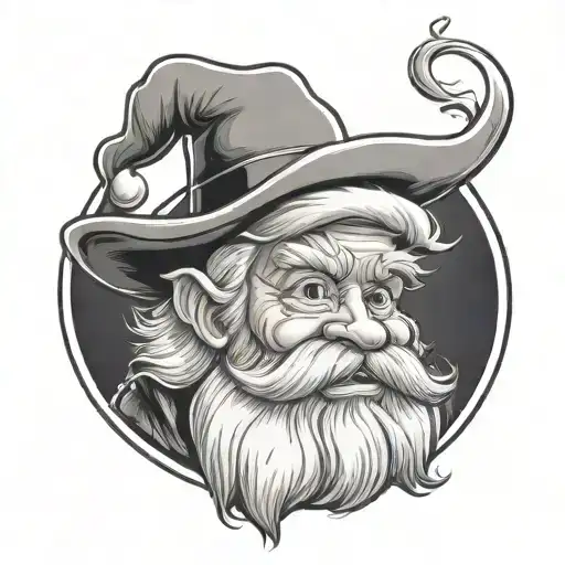 Santa Claus In Cowboy Hat