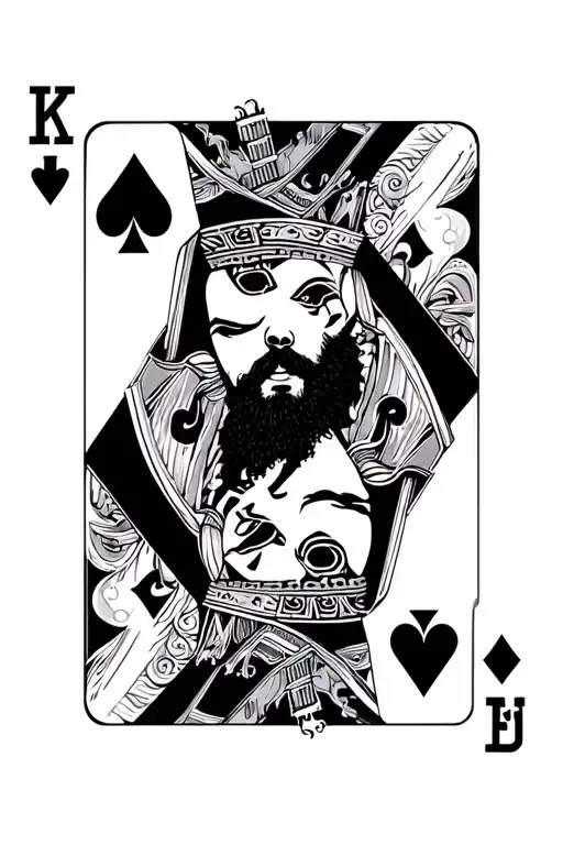 King Playing Card But Mo Salah Is King
