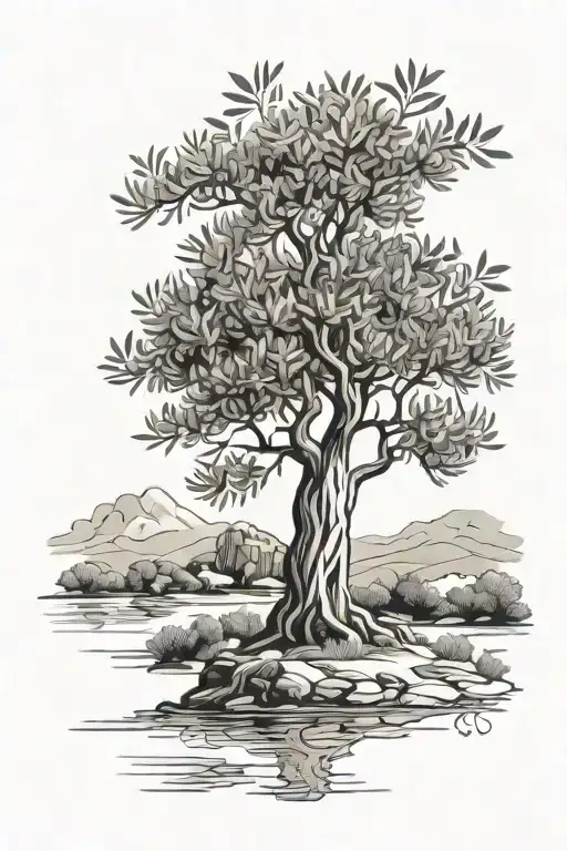 Olive Tree Surrounded