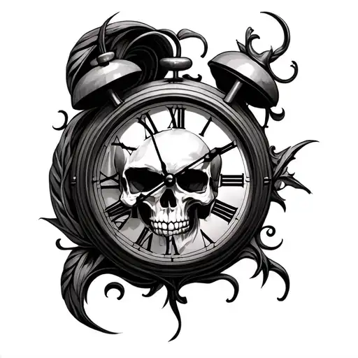 Skull Clock