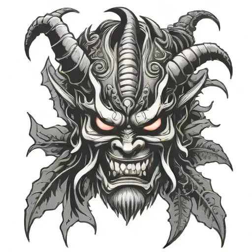 Oni Mask With Spider Leg