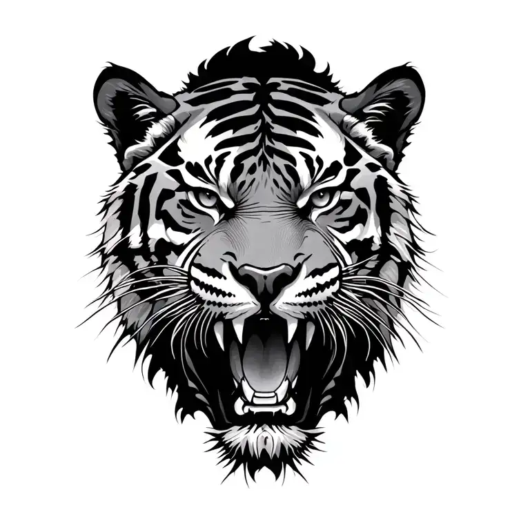 Shadow Tiger Staring