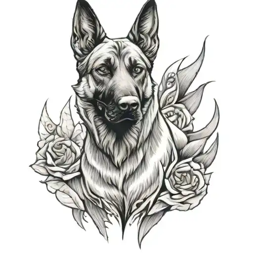 Biomechanical Belgian Malinois Dog