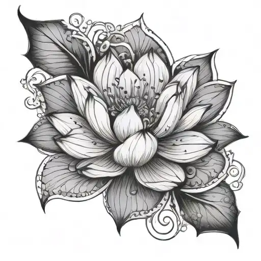 Men's Lotus Flower
