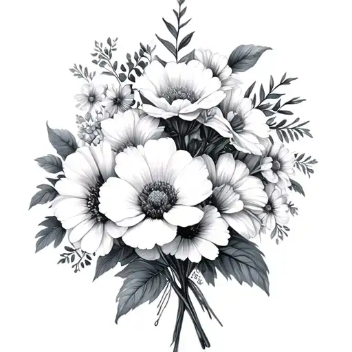 Birth Flower Bouquet March May And July