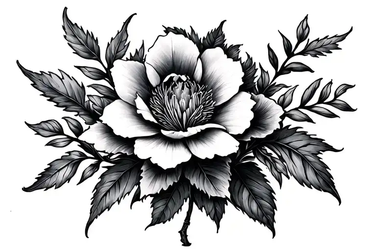 Gothic Botanical Drawing