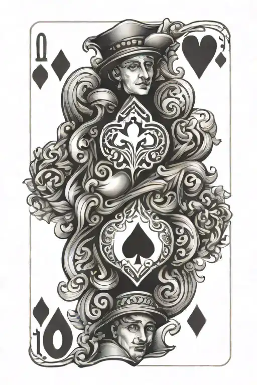Ten Of Hearts Card