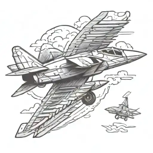 Grizzly Bear Fighter Jet Soaring