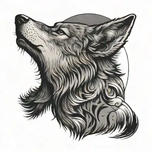 Wolf Howling At The Moon