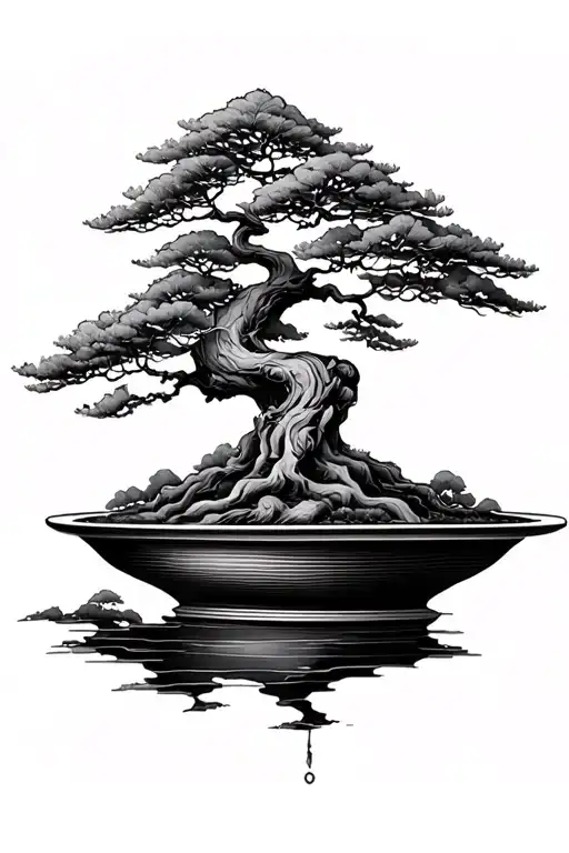 Minimalistic Forearm Bonsai Tree