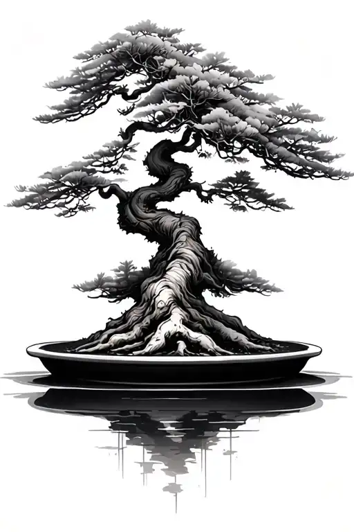 Minimalistic Forearm Bonsai Tree