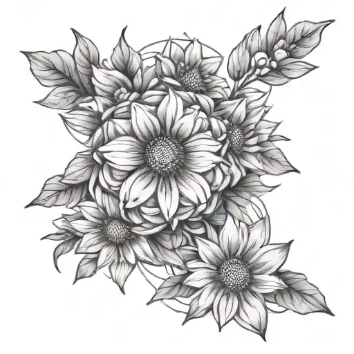 Fine Line Aster Arm Band