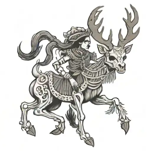 Yaqui Skeleton Deer Dancer Sonora