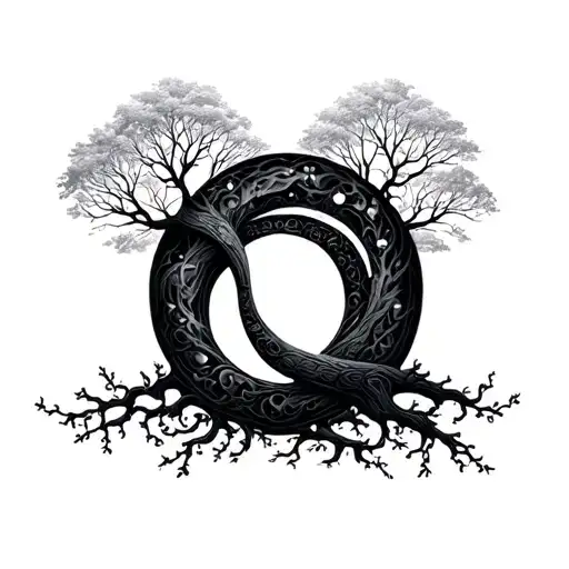 Infinity Sign And Tree Of Life