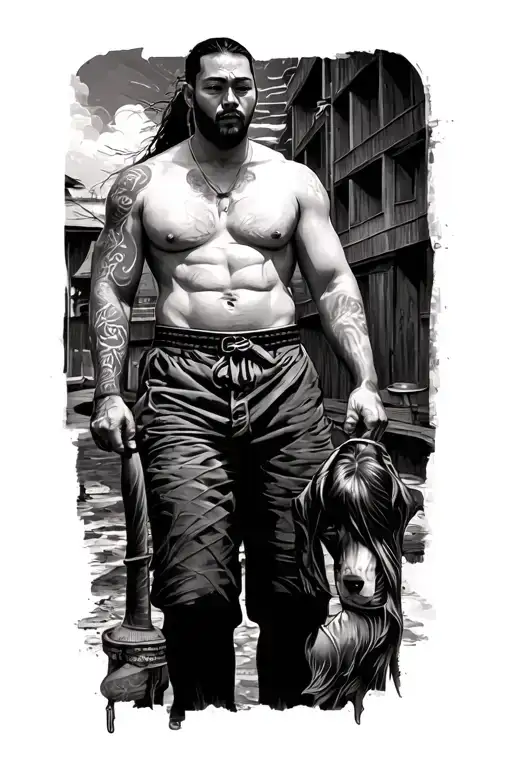 Leg Tattoo For Ofw From Philippines Working To Japan And A Good Provider To His Family