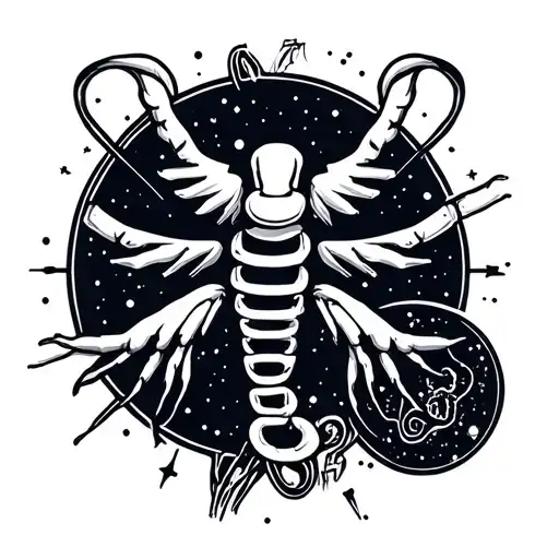 Cancer Logo And Constelation