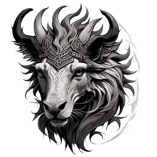 Capricon Zodiac Chines And Wiking And Hell