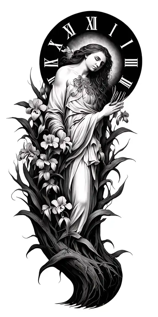 Time Gods Woods Surrounded By Irises