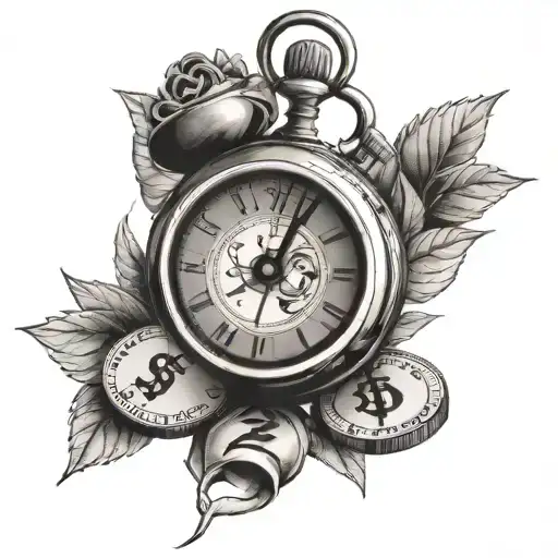 Stopwatch And Aud Money