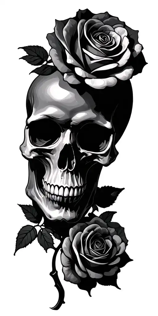 Skull And Roses