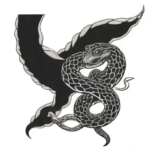 Snake Eating Itself Eating Disorder Awareness Symbol