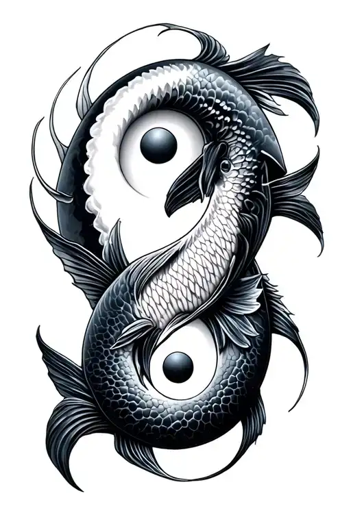 Knife And Fish Yin Yang