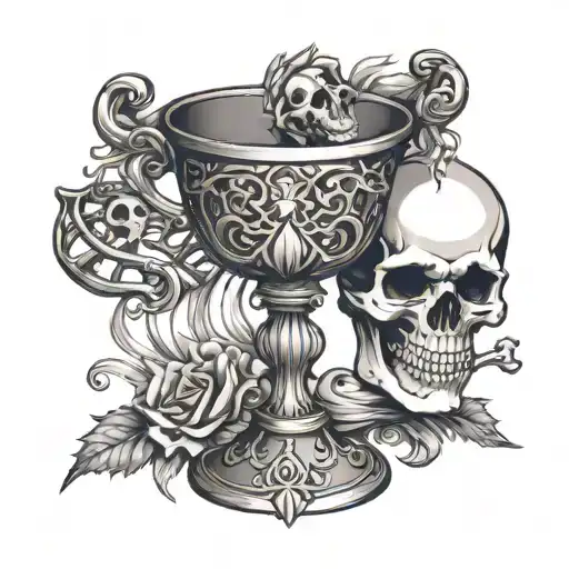 Skeleton Death Chalice Cup