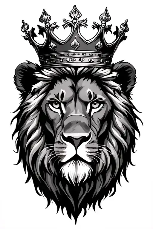 Lion Wearing A Crown