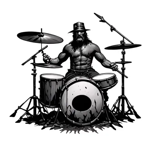 Burnt Forest Rip Drummer Playing A Drum