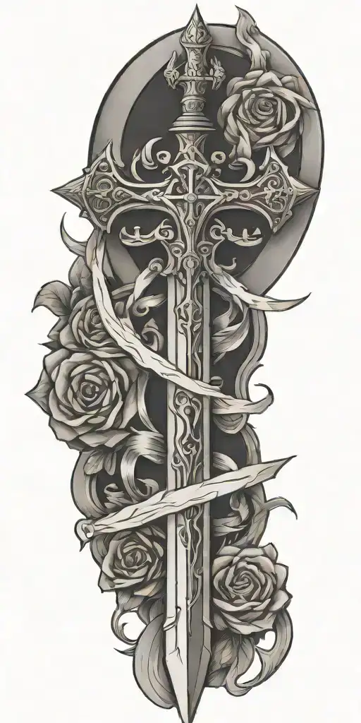 Sword With Lutheran Cross