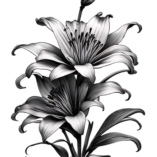 Red Spider Lily Blossoms Interlocked