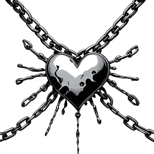 Broken Chain And Heart