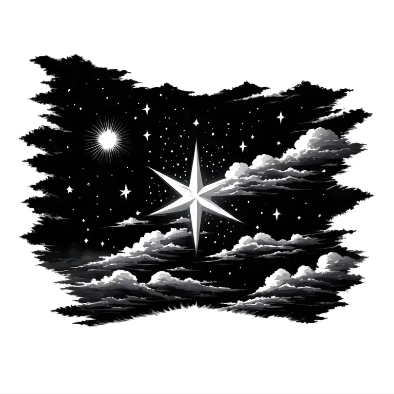 North Star Filled Sky