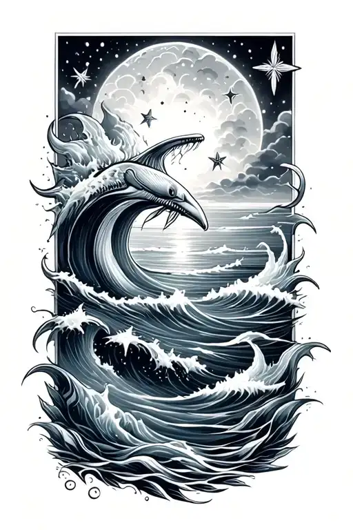 Ocean And Stars