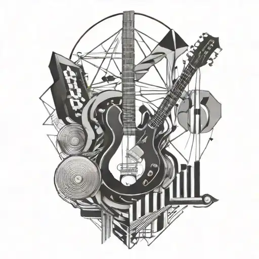 Geometric Tattoo Music