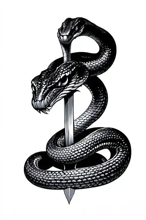 Snake With A Dagger