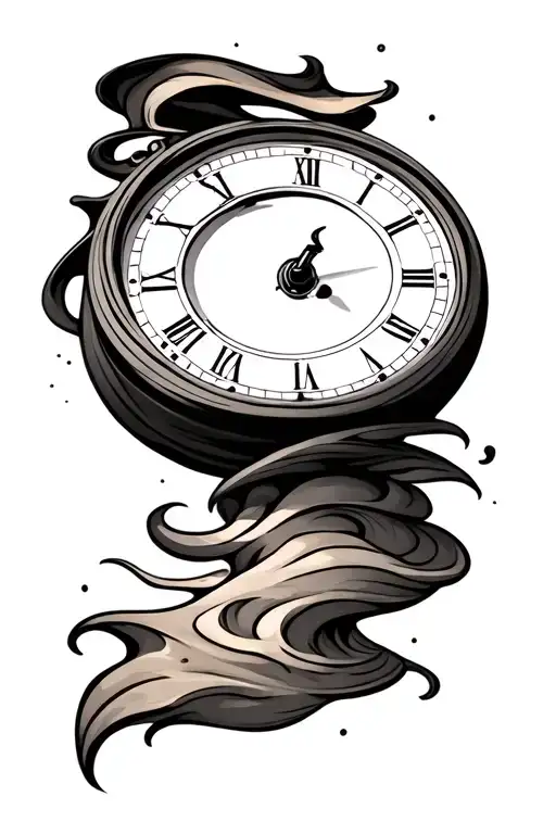 Sand Clock With Lines Forming