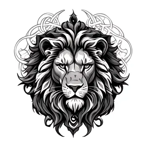 Celtic Tatto Sleeve With Lion Head