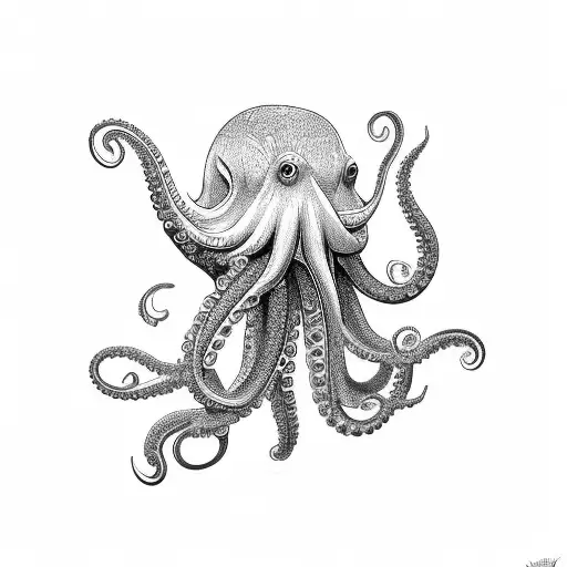 Octopus With Mandella Design