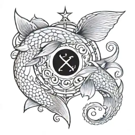 Pisces And Cross Wrapped