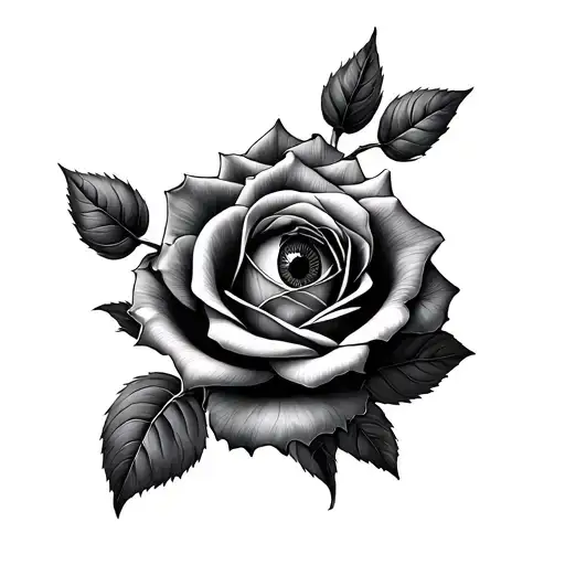 Roses Growing With Evil Eye