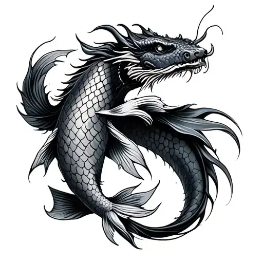 Dragon Koi Fish