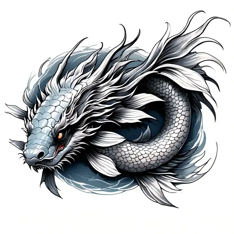 Dragon Koi Fish