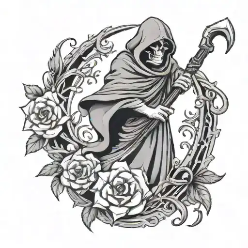 Grim Reaper Flower Scythe