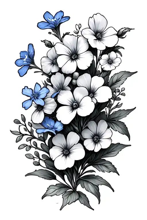 Forget Me Nots And January Birth Flowers