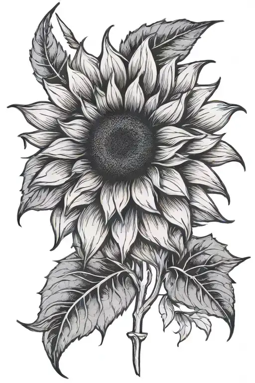 Sunflower With Arrow Piercing